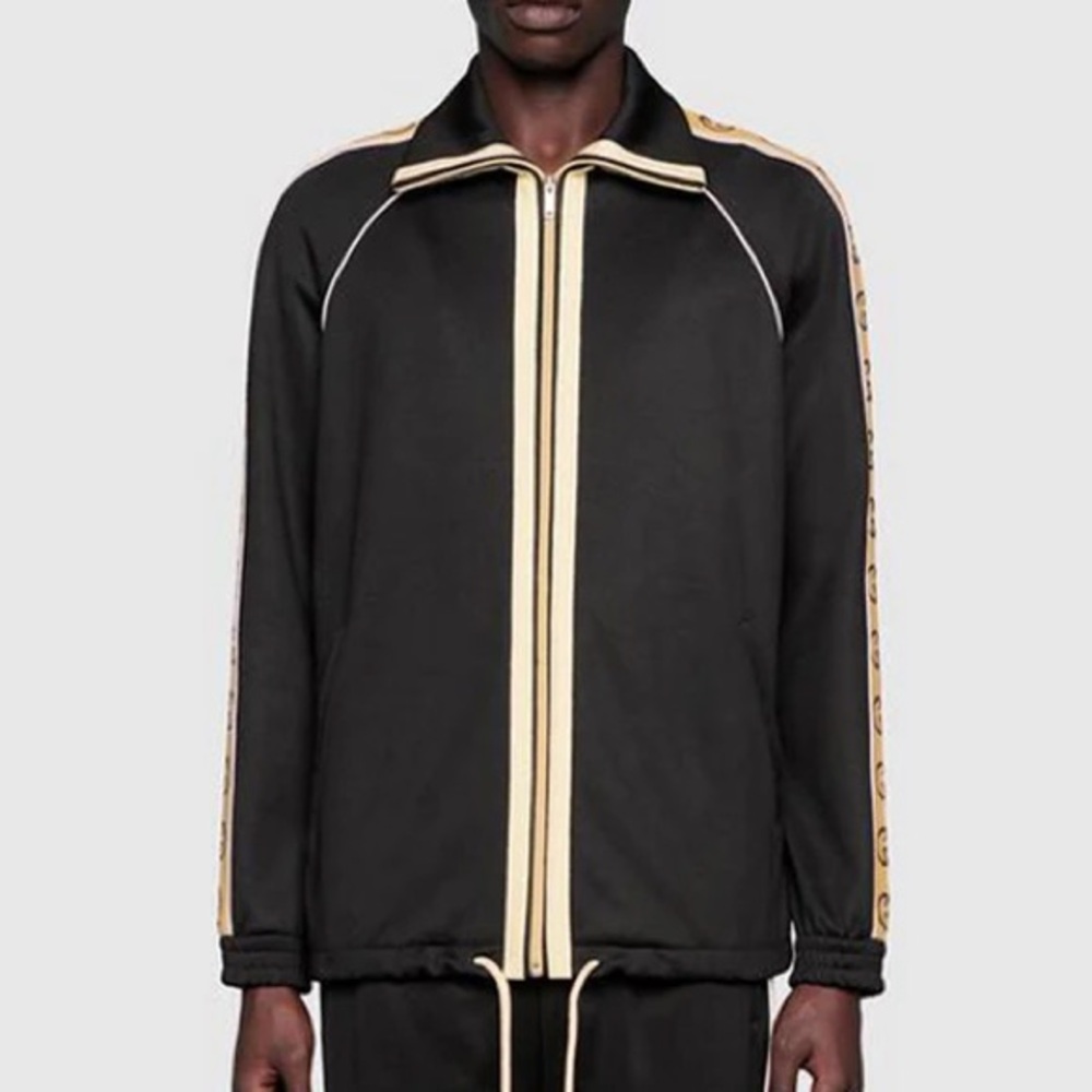 BNWT Gucci Black and Gold Men's Jacket gift box Size S Small